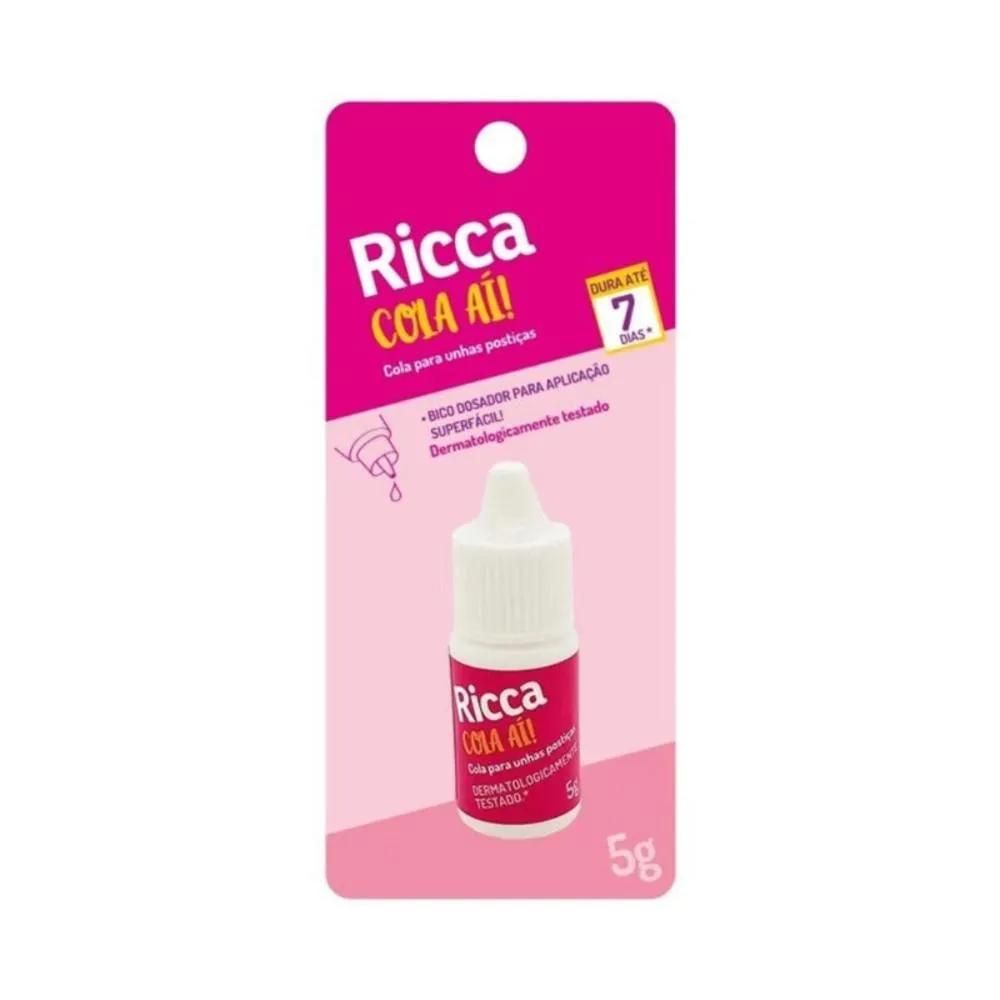Cola para Unhas Postiças Ricca Belliz 5g Cód.1342