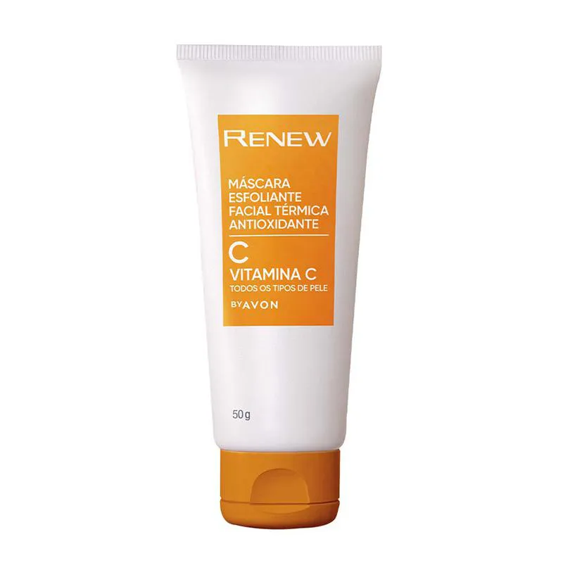 Avon Renew Vitamina C Mascara Esfoliante Termica Facial 50g