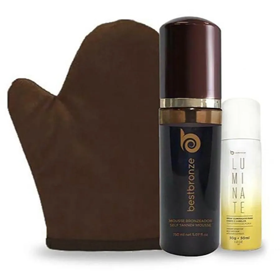 Kit Mousse Dark + Luva + Mini Luminate 50ML Vanilla