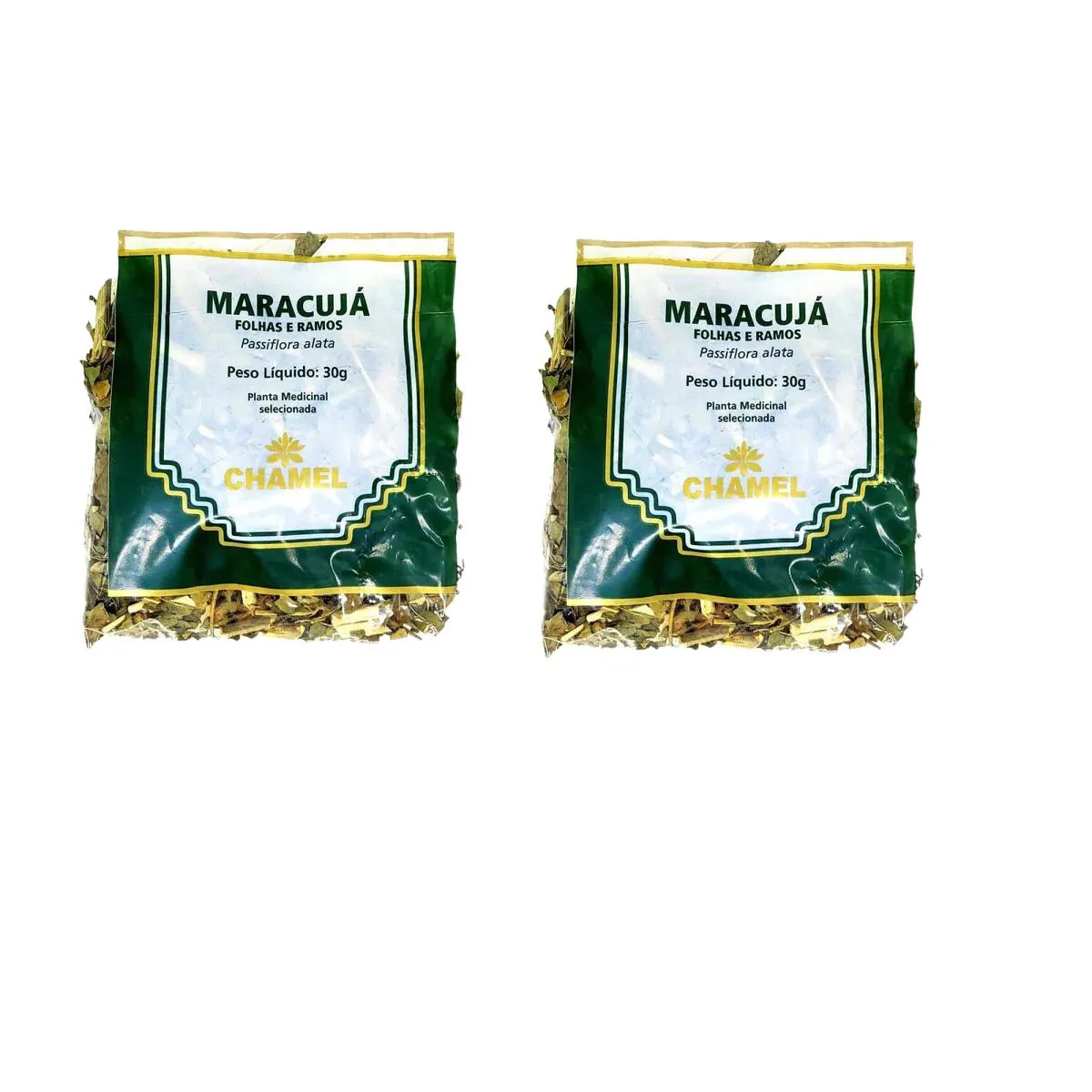 Kit 02 Pacote de Chá de Maracujá 30g - Chamel