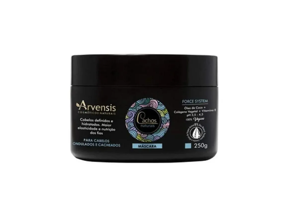 Mascara Cachos Naturais (ondulados e Cacheados) - 250g Arvensis
