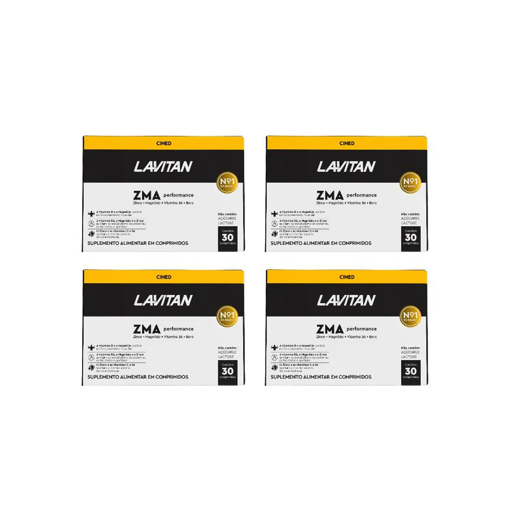 Kit 4 Lavitan Zma Performance Homem - 30 cápsulas - Cimed