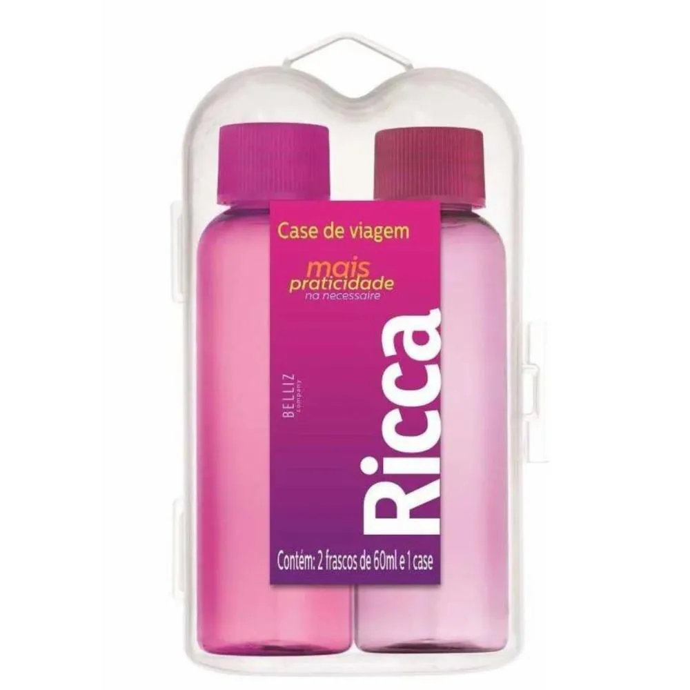 Frascos de Viagem Ricca Mais Praticidade 60ml Cód.3320