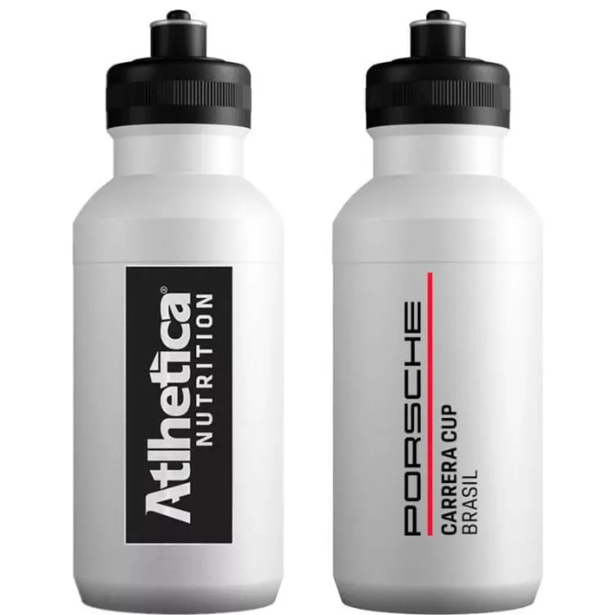 1 Garrafa Treino Branca Athletica Nutrition com Bico