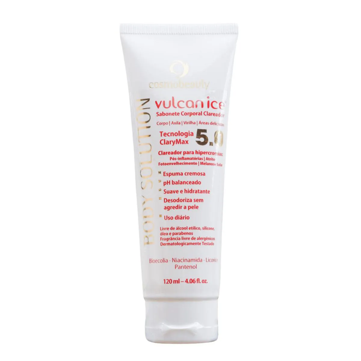Cosmobeauty Vulcan Ice Sabonete Corporal Clareador 120ml