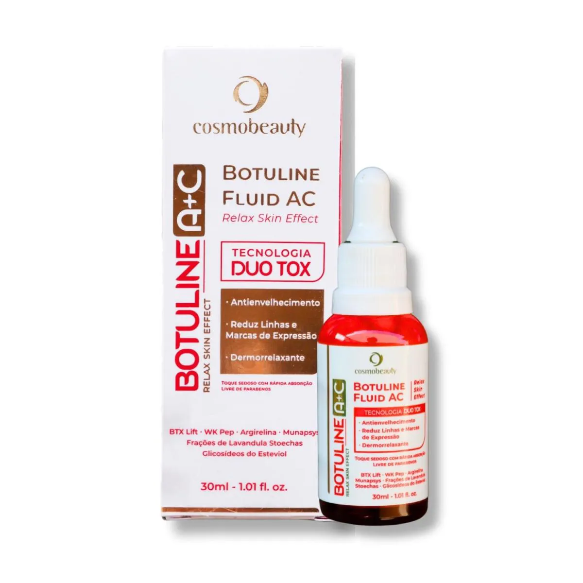 Cosmobeauty Fluido Suavizador de Linhas Botuline Fluid Ac Duo Tox 30ml