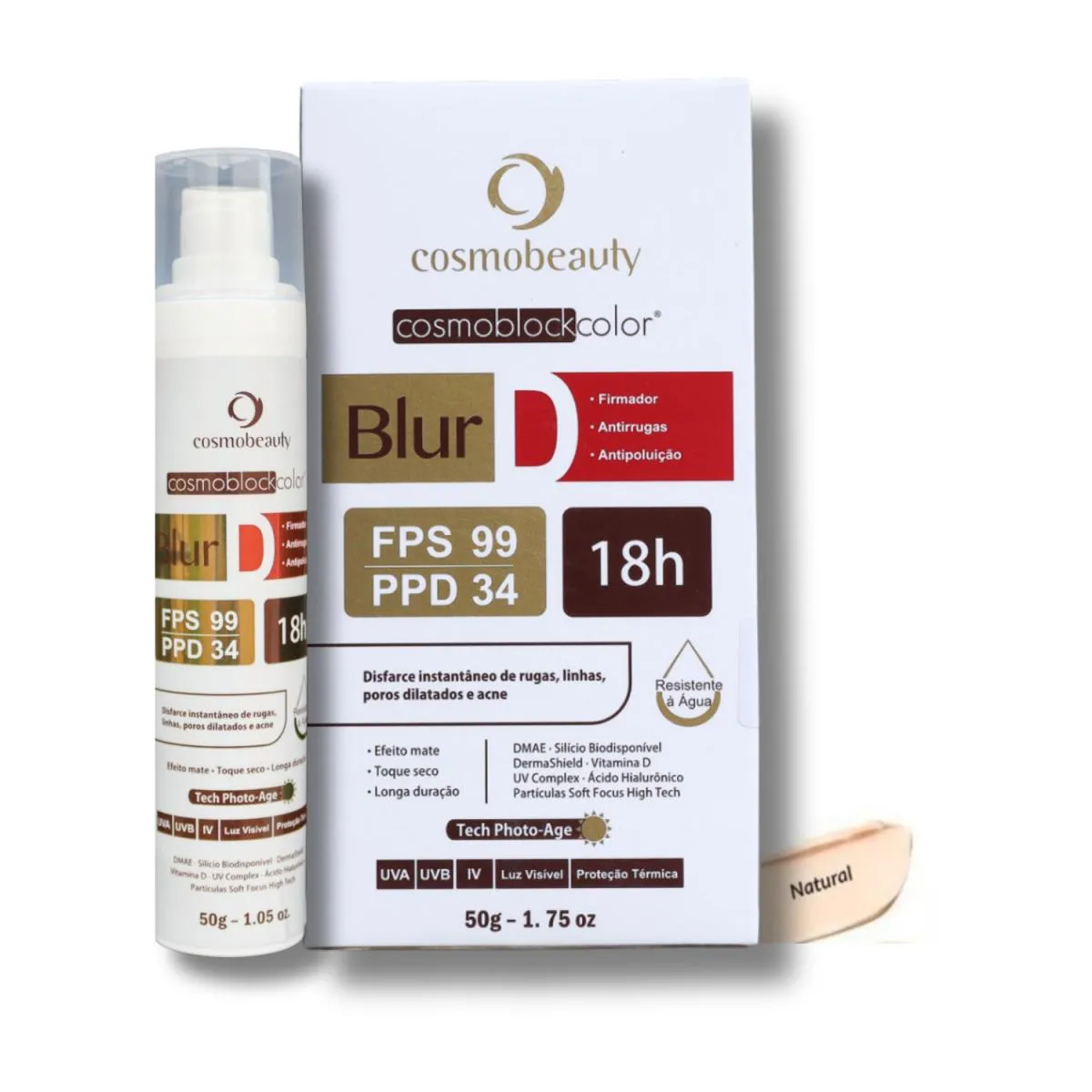 Cosmobeauty Cosmoblock Blur D 18h Firmador Fps 99 50g - Natural