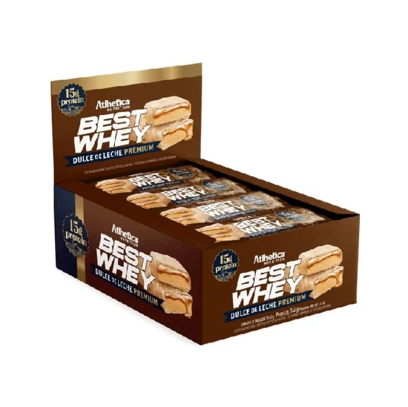 BEST WHEY BAR 744G (DISPLAY 12 UNIDADES DE 62G) - SABOR: DULCE DE LECHE PREMIUM (744G)