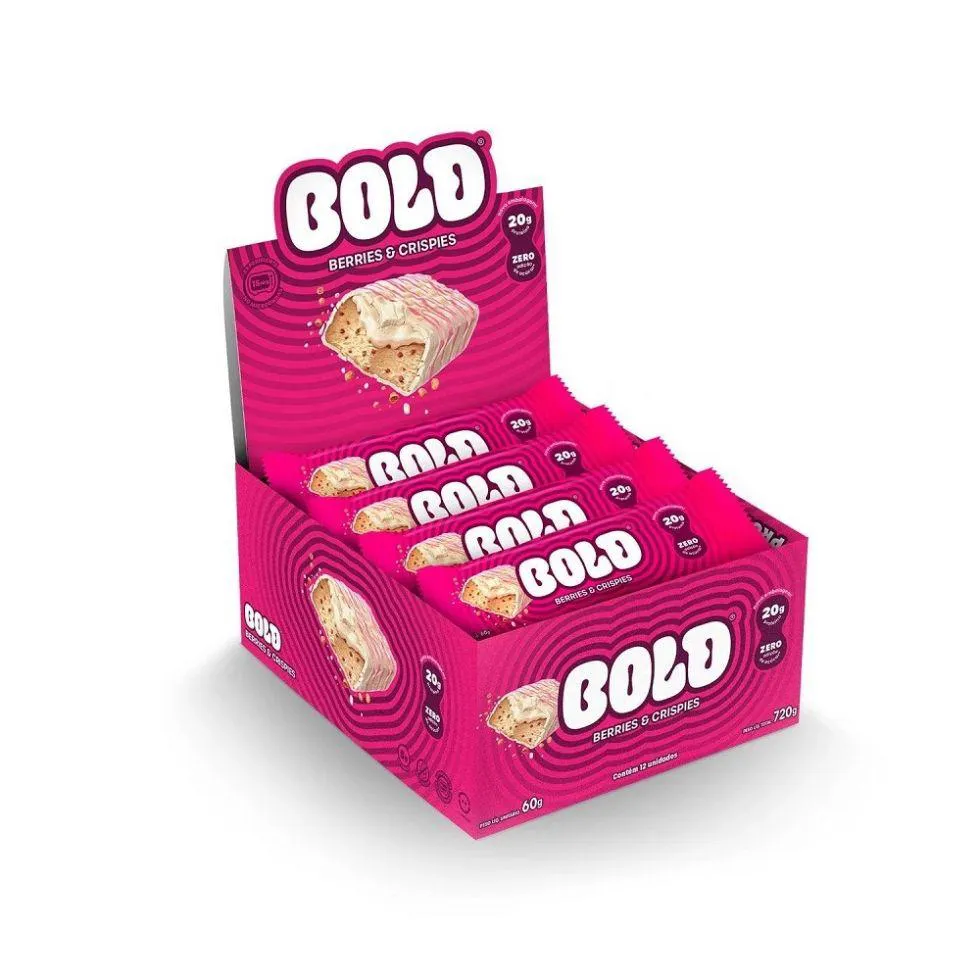 Bold Bar Display (12 Unid de 60G) - Sabor: Berries E Crispies