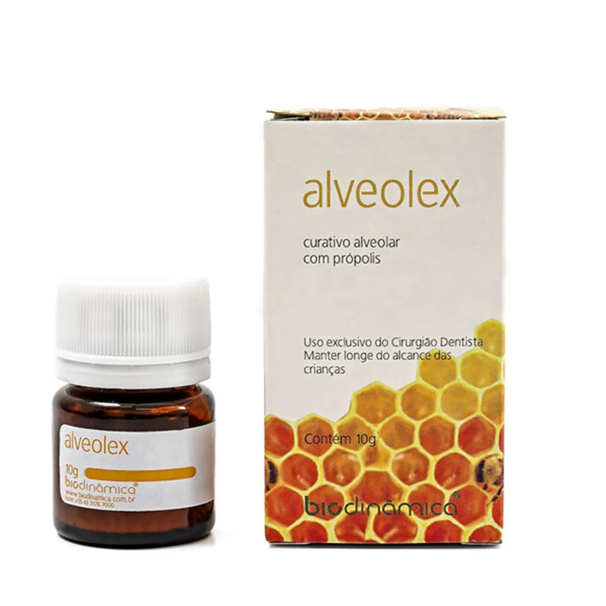 Curativo Alveolar Alveolex com Própolis 10g - Biodinâmica