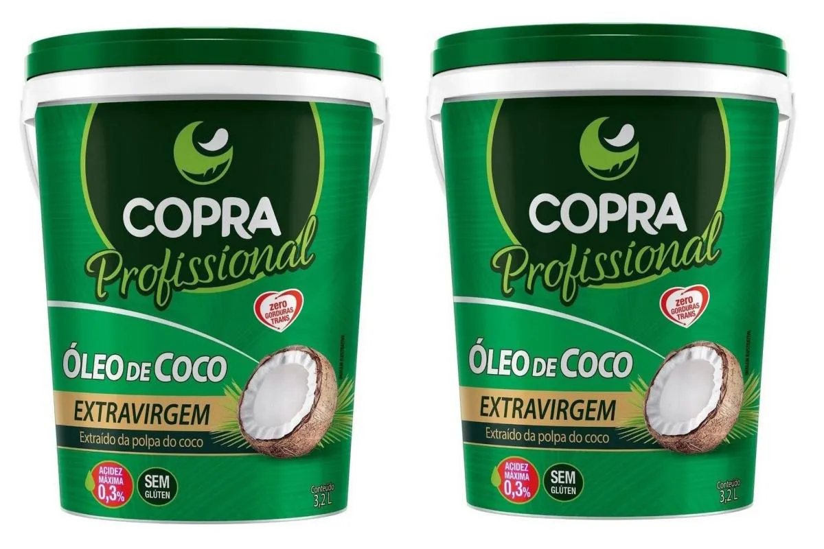 Kit 2uni Óleo de Coco Extravirgem Balde 3,2kg - Copra