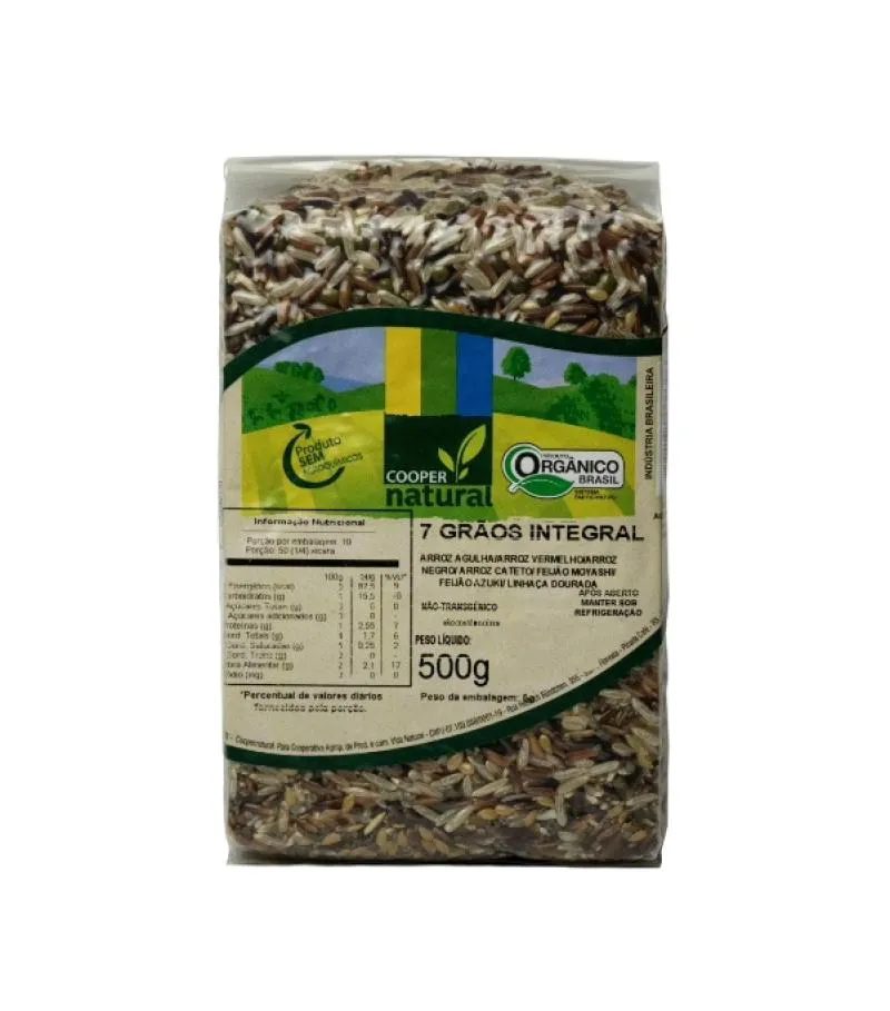 7 Grãos Integral Orgânico Coopernatural 500g
