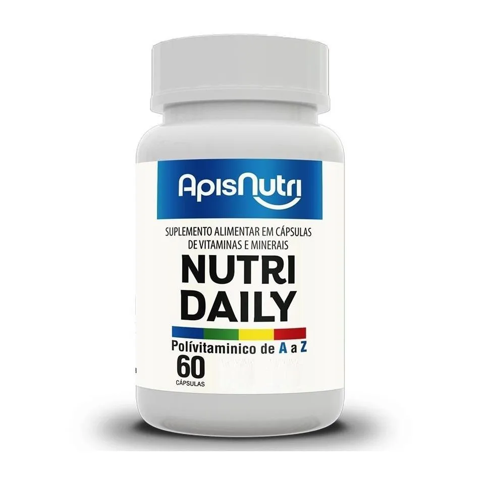 Nutri Daily Polivitamínico A-z - 610mg (60 Cápsulas) - Apisnutri