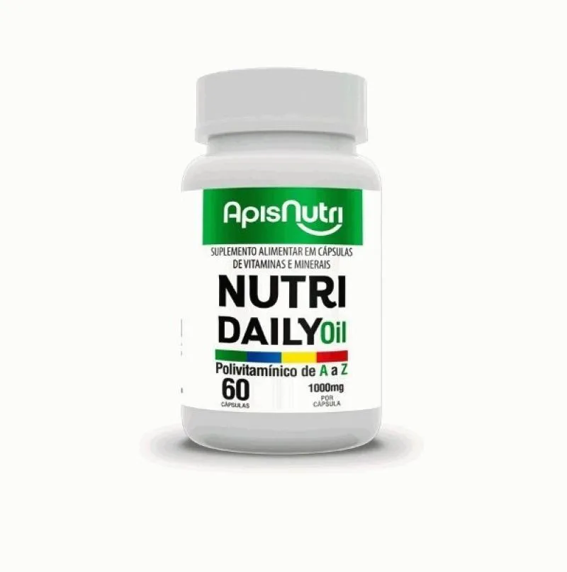 Polivitamínico Concentrado Nutri Daily - 1000mg (60 Cápsulas) - Apisnutri