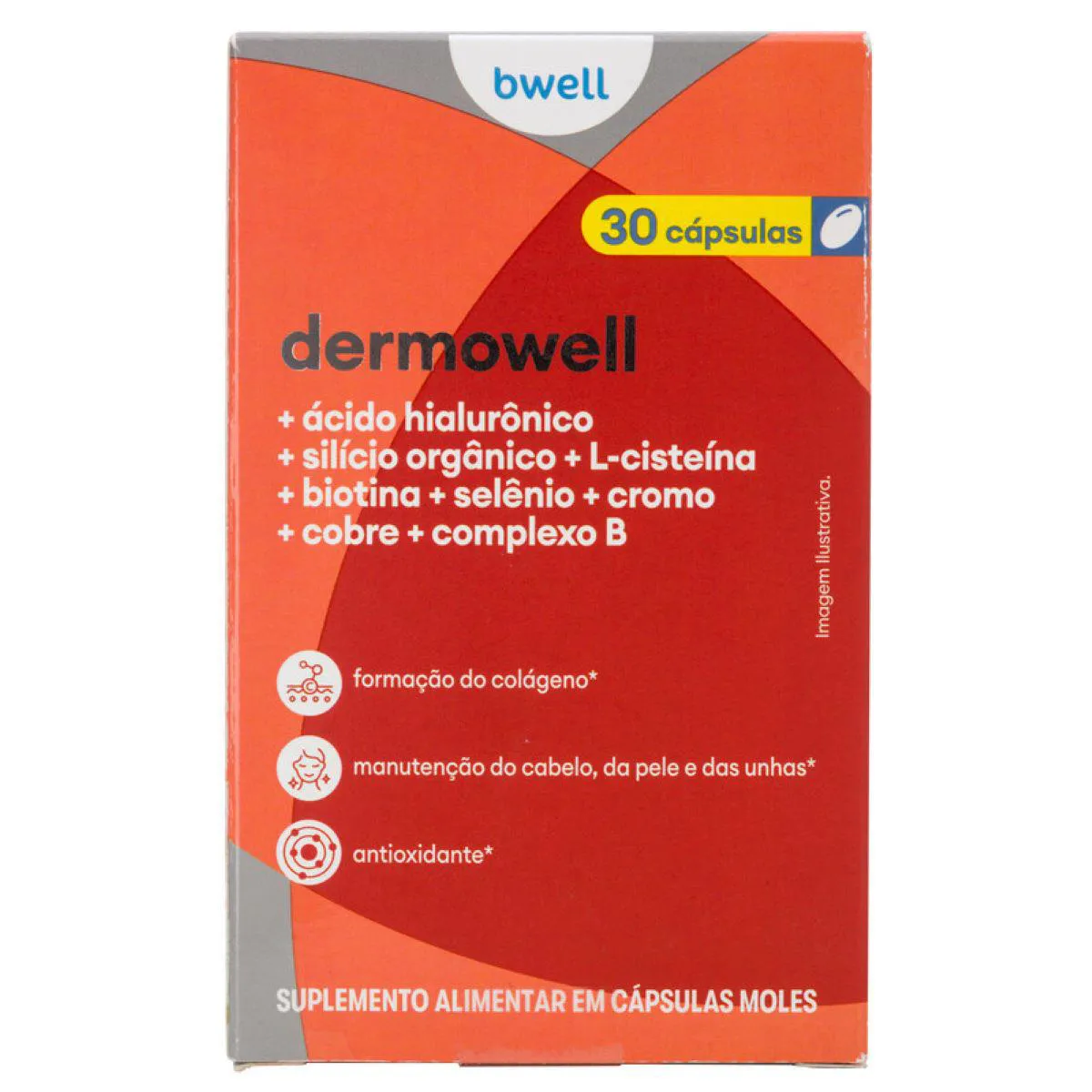 Suplemento Alimentar Bwell Dermowell 30 cápsulas