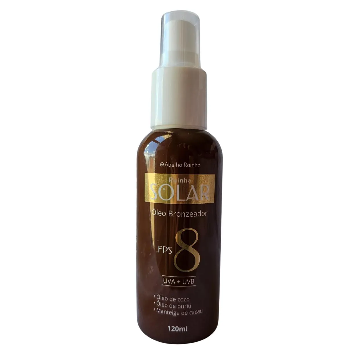 Óleo Bronzeadora Fps 8 Rainha Solar Abelha Rainha 120Ml