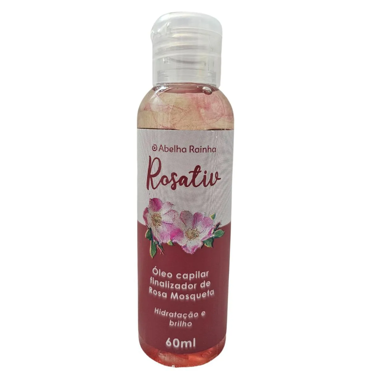Óleo Capilar Finalizador de Rosa Mosqueta Hidratação e Brilho Rosativ Abelha Rainha 60ml
