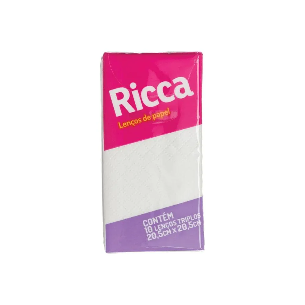 Lenço de Papel Ricca 10un