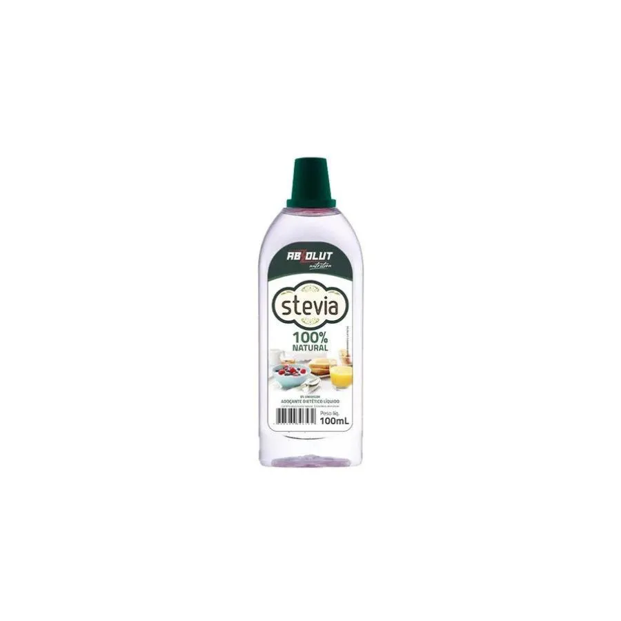Adoçante Stevia 100ml 100% Natural Zero Amargor Vegano