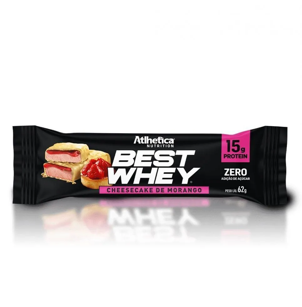 BEST WHEY BAR (62G) - SABOR: CHEESECAKE DE MORANGO