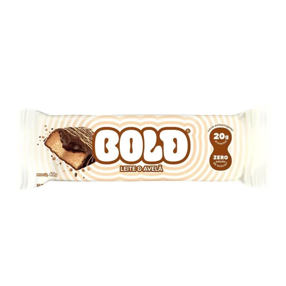 BOLD BAR (60G) - SABOR: LEITE E AVELã