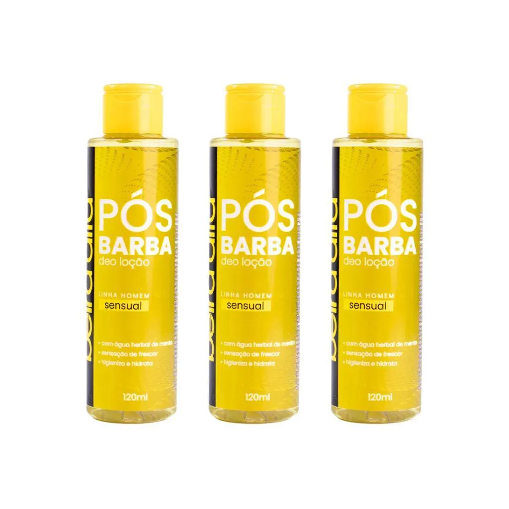 Loçao Pos Barba Beira Alta 120ml Sensual - Kit C / 3un