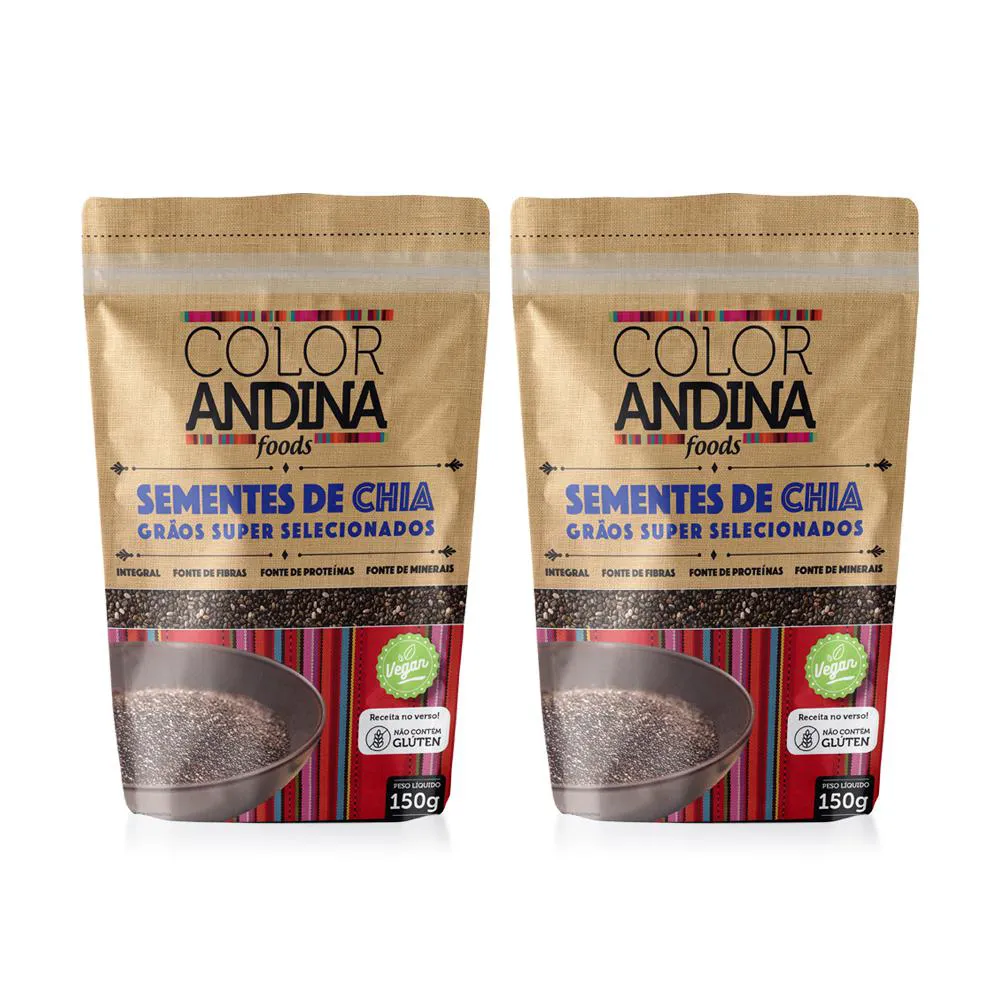 SEMENTE DE CHIA COLOR ANDINA 150G-2 PACOTES
