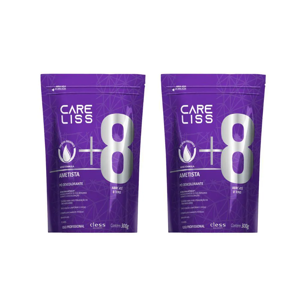 Po Descolorante Care Liss 300g Ametista - Kit C / 2un