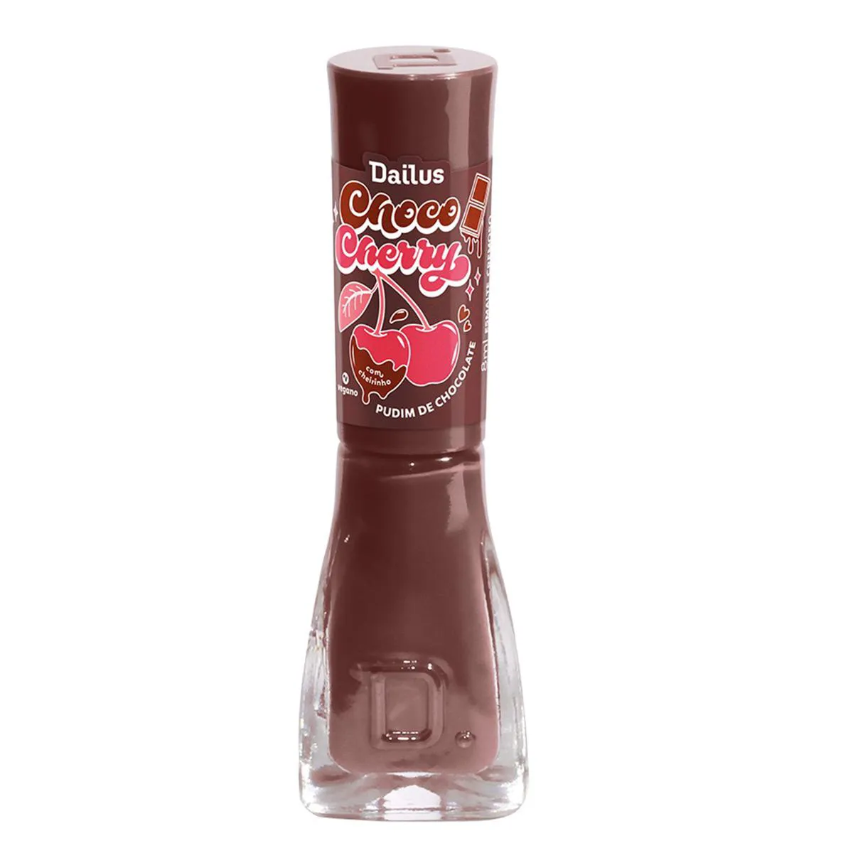 Esmalte Dailus Chococherry 8ml - Pudim de Chocolate