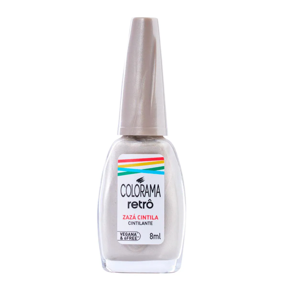Esmalte Cintilante Colorama Retrô 8ml -  Zazá Cintila