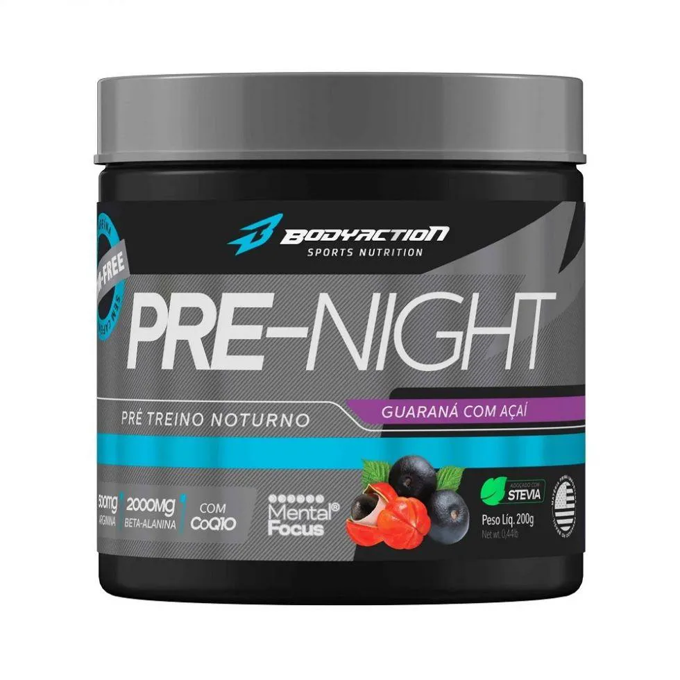 Pre - Night Beta Alanina (200G) - Sabor: Guaraná com Açaí