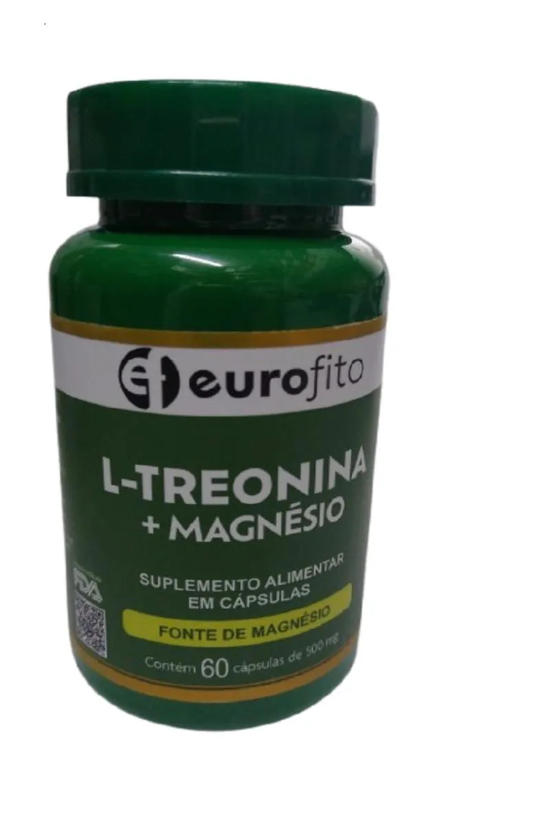 Suplemento Alimentar L - Treonina+magnesio 60 cápsulas - Eurofito