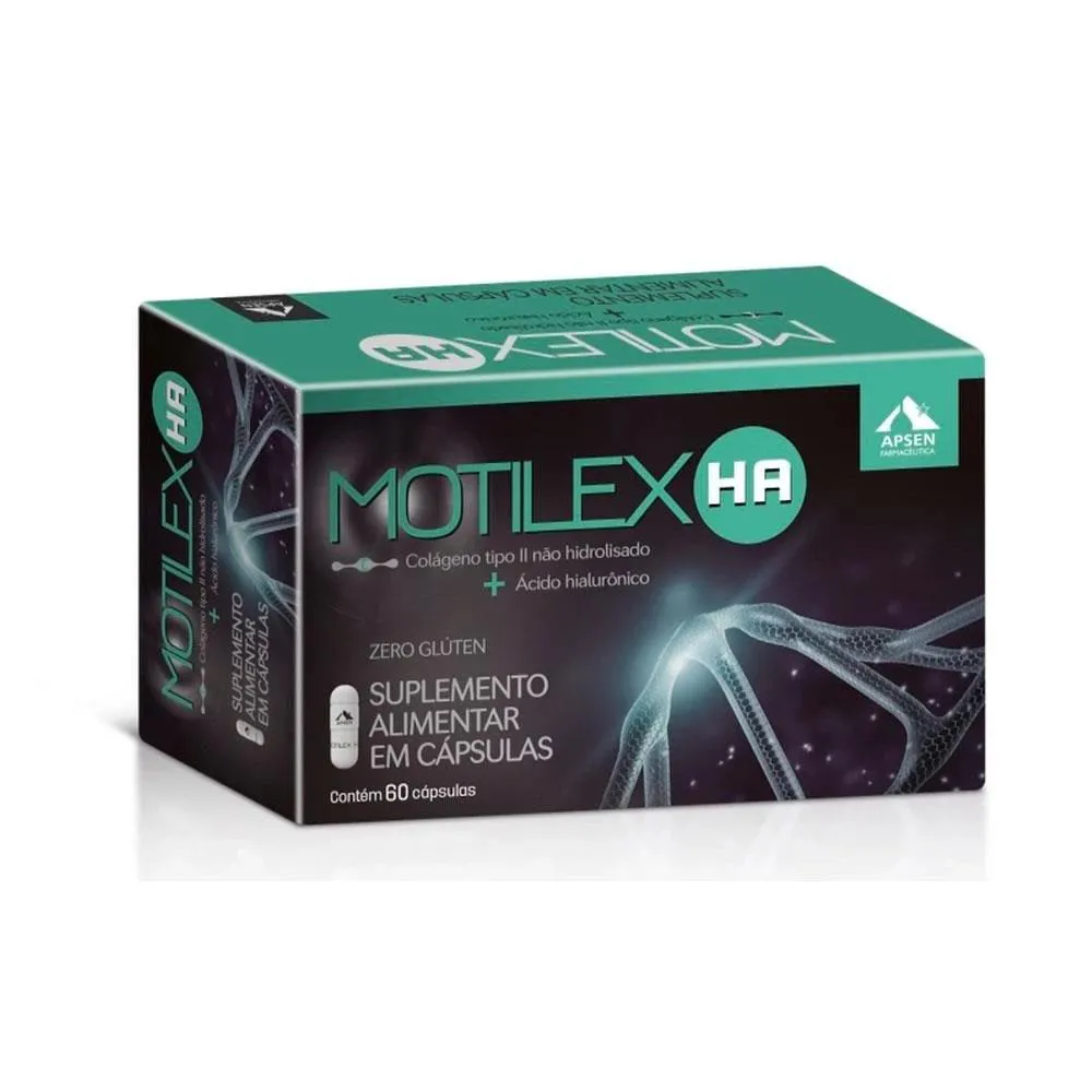 Motilex Ha Apsen Colágeno Tipo 2 + Ácido Hialurônico 60cp