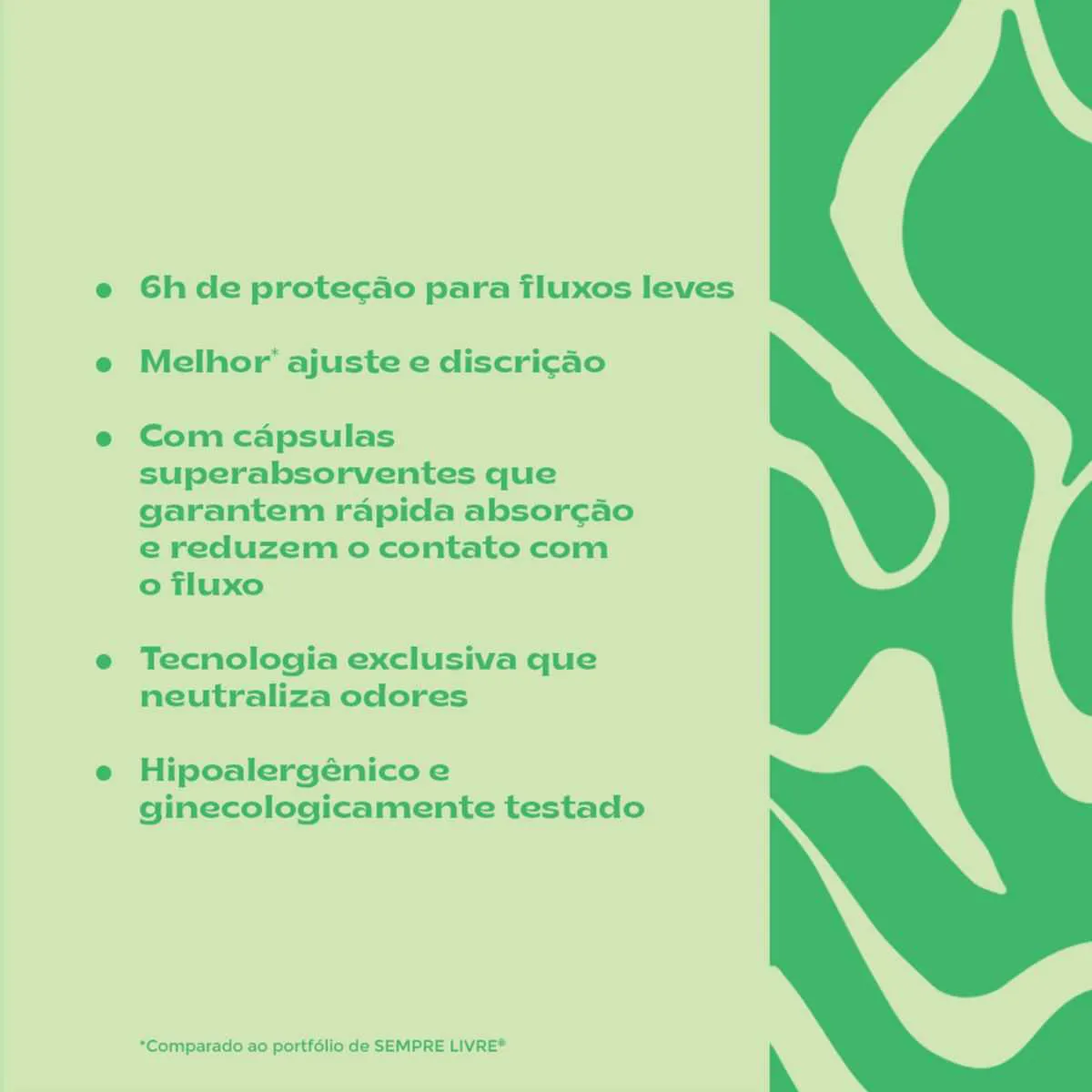 Absorvente Sempre Livre Adapt Cobertura Suave Com Abas com 32 unidades