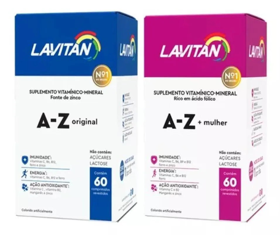 Kit Lavitan A- Z Homem e Mulher - Cimed
