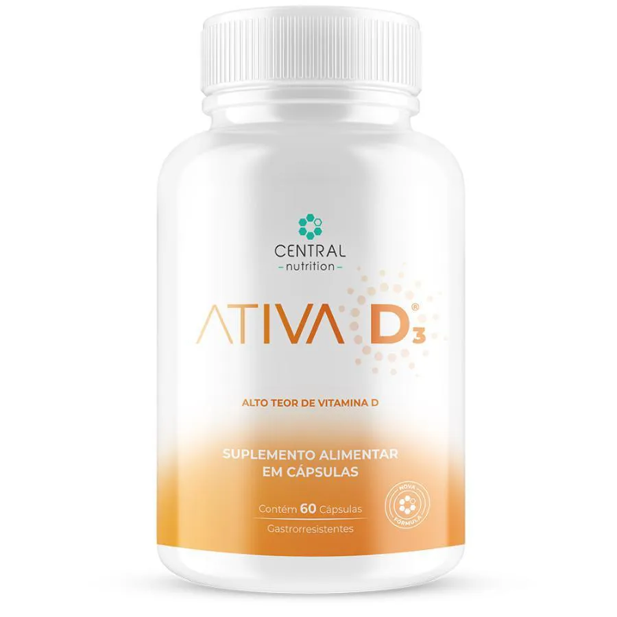 Vitamina D3 Ativa D3 60 cápsulas - Central Nutrition