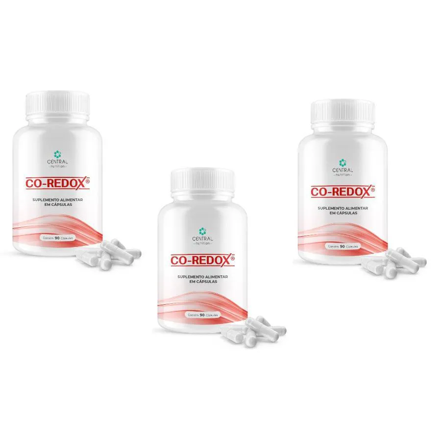 Kit com 3 Co-redox 90 cápsulas - Central Nutrition