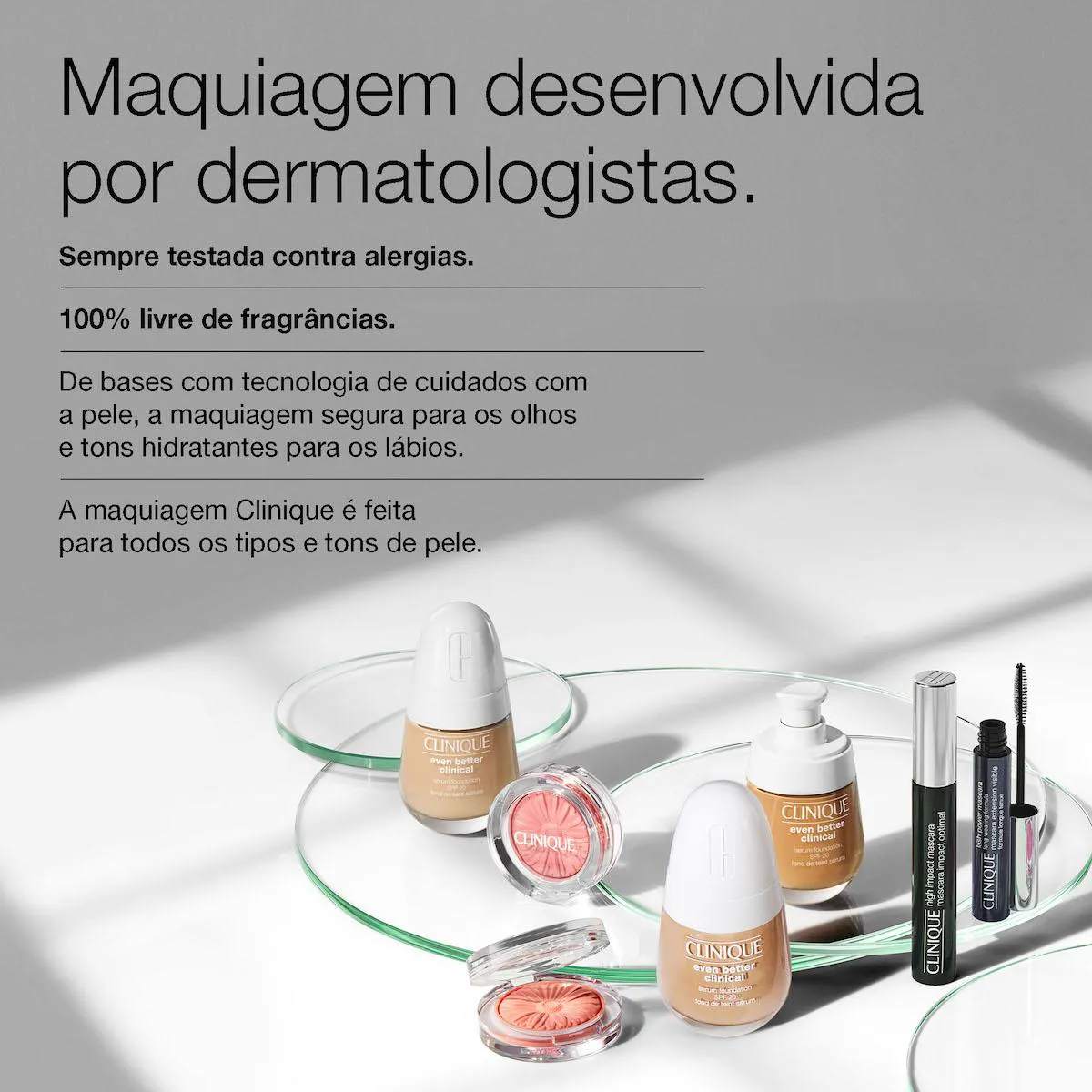 Pó Compacto Clinique Stay-Matte Sheer 7,6g - 02 Stay Neutral
