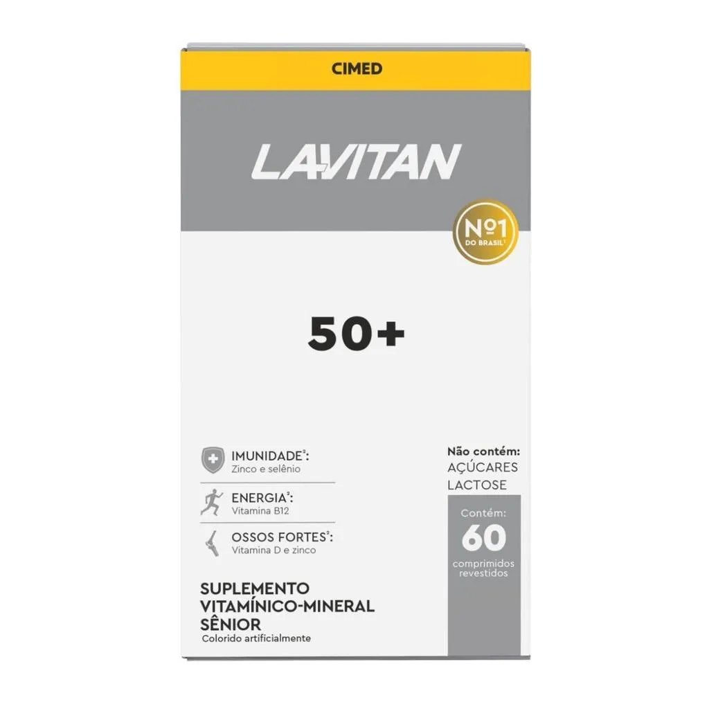 Kit 2 Unidades Lavitan Vitalidade Cimed 50+ com 60 Comprimidos