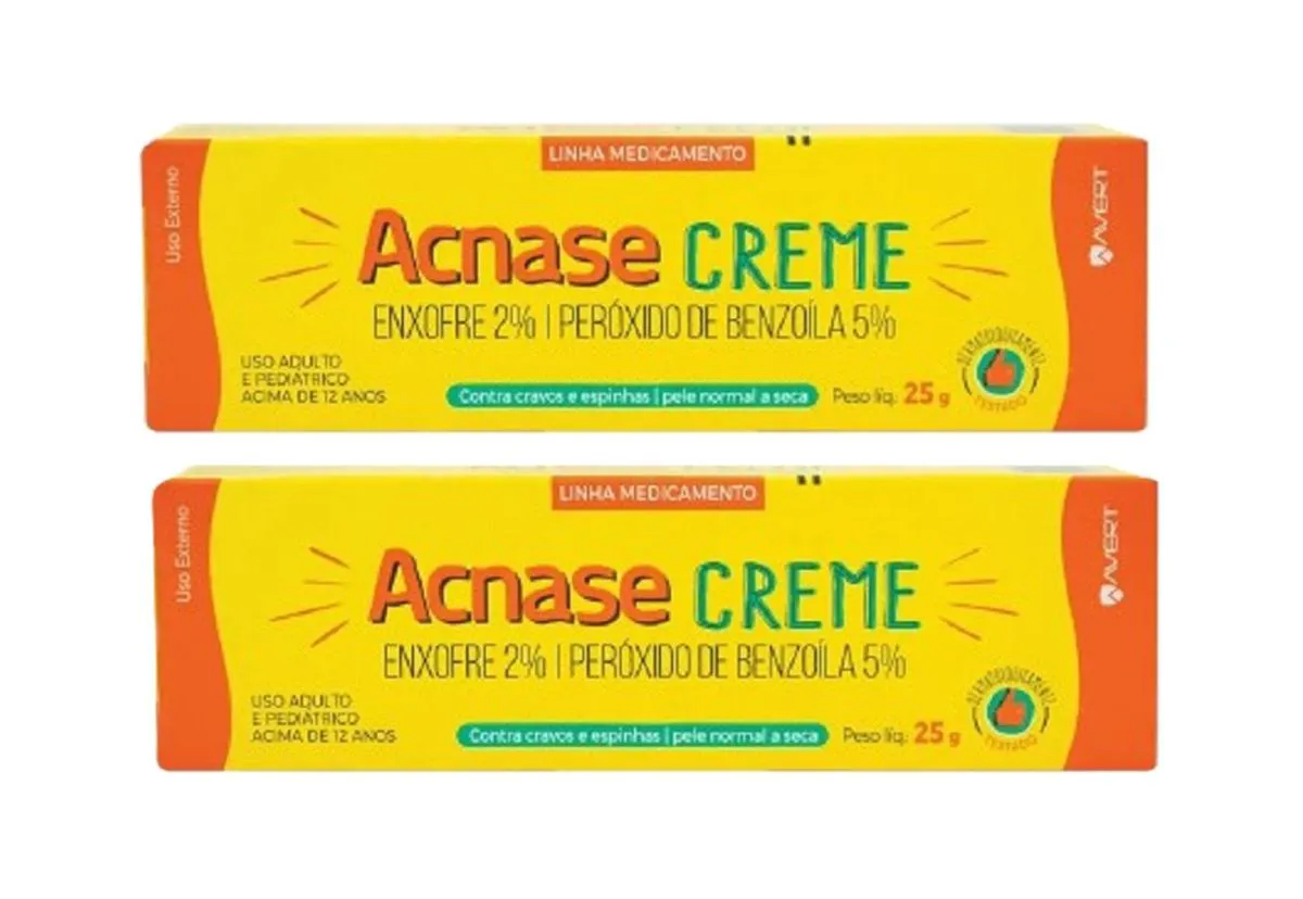Kit 2 Acnase Creme para Cravos, Espinhas e Acne 25g - Biolab