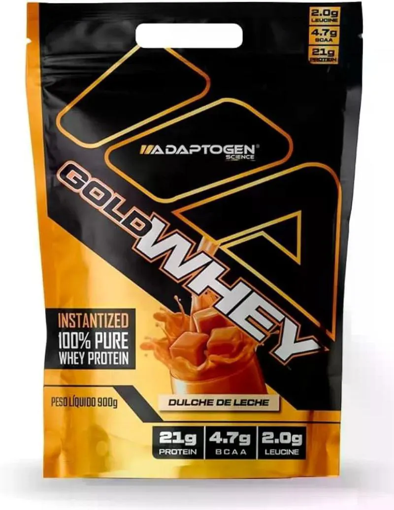 Gold Whey Adaptogen Doce de Leite Refil 900g