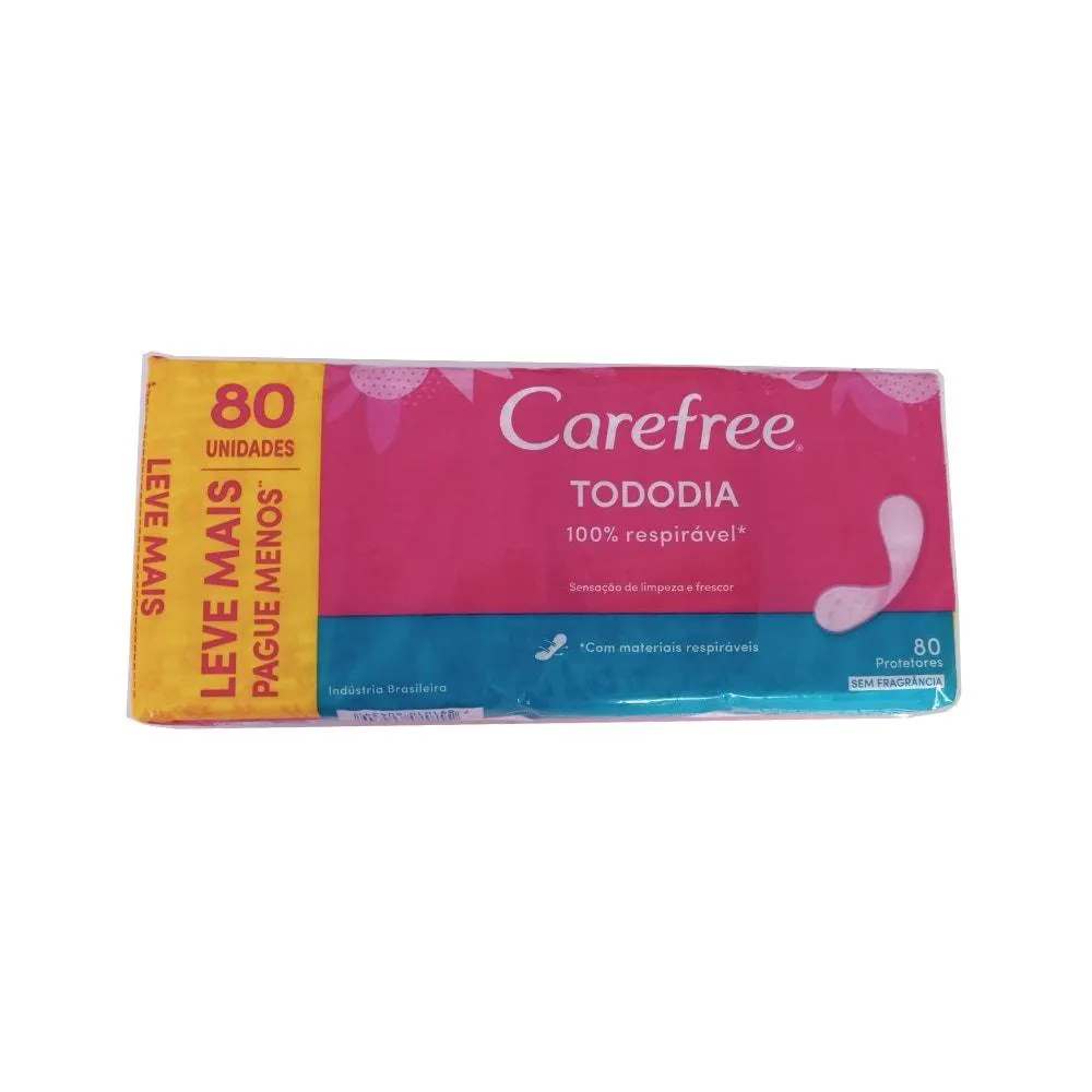 Absorvente Carefree Todo Dia sem Perfume Lv80pg60