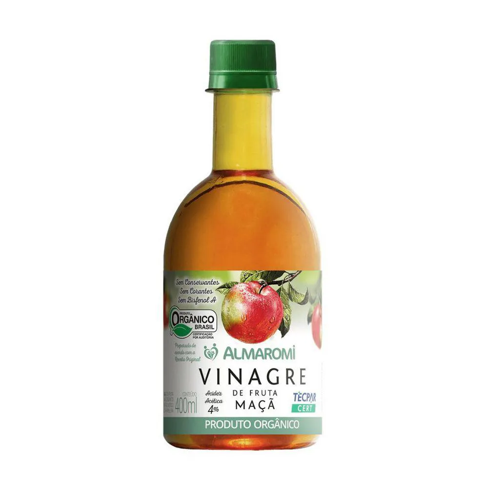 Vinagre de Maçã Orgânico 400ml Pet - Almaromi