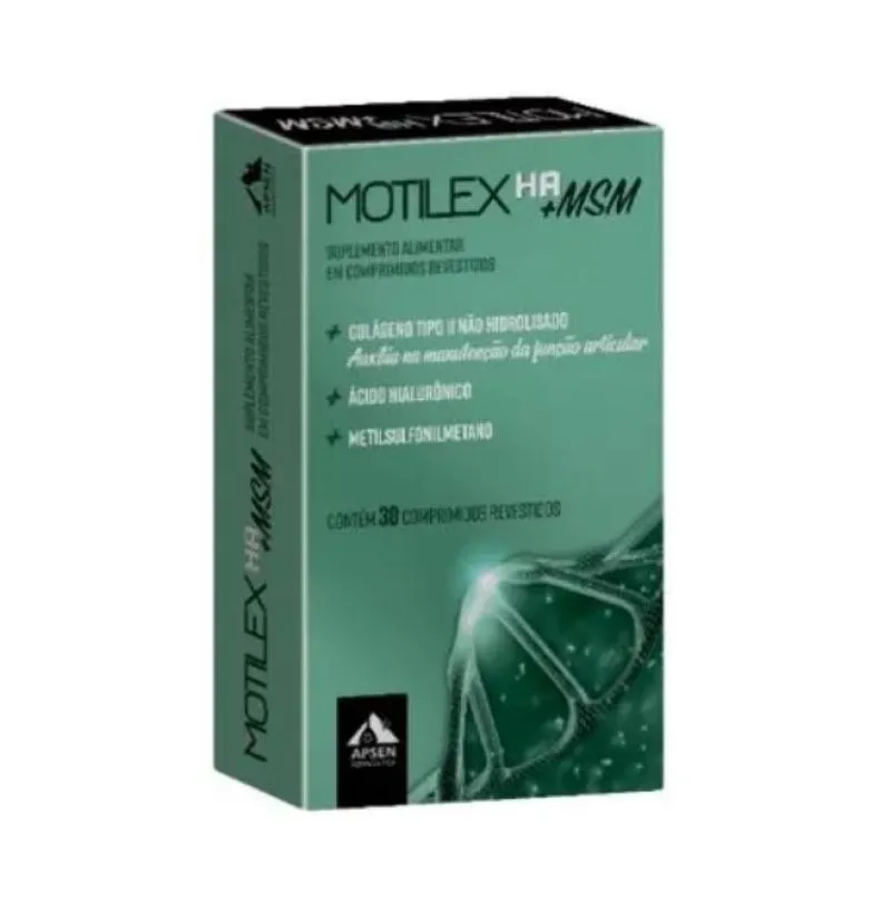 Motilex Ha + Msm Suplemento Alimentar Apsen 30Cpr