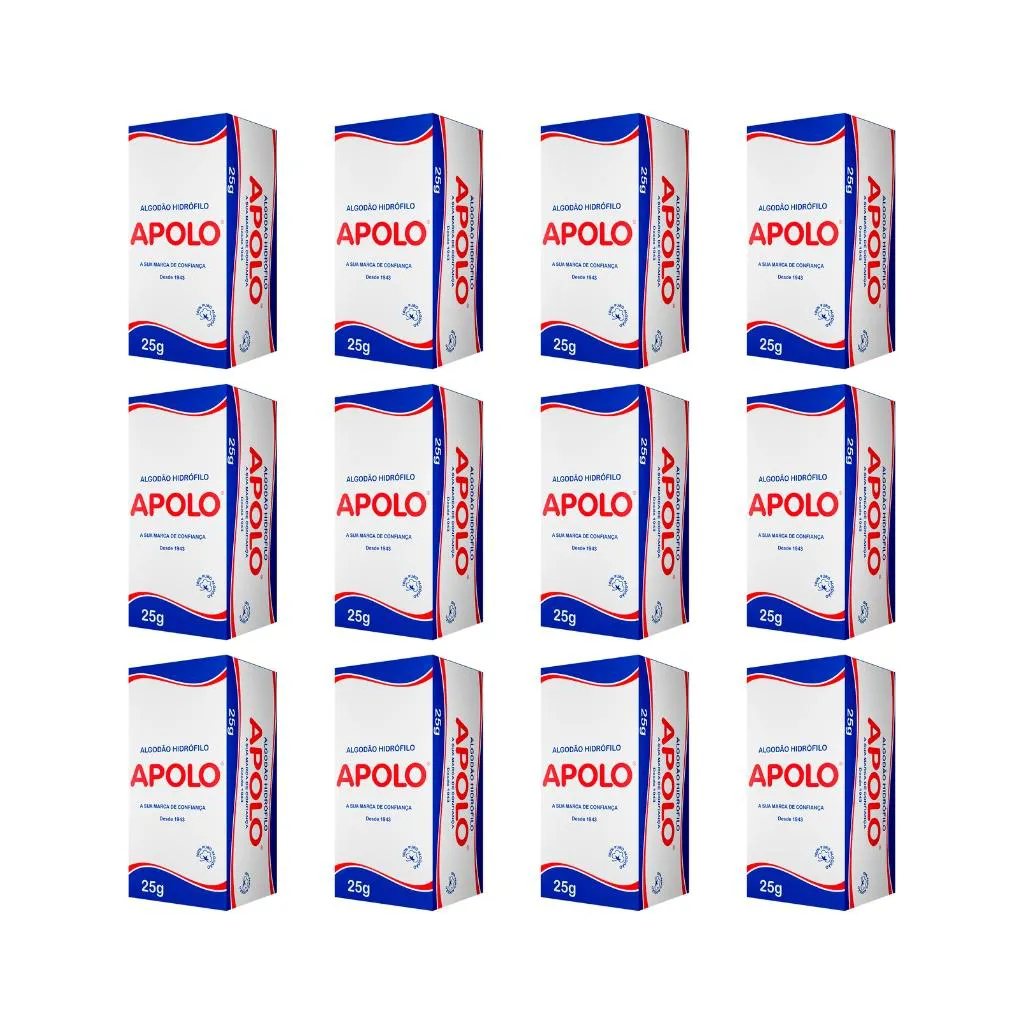 Algodão Apolo 25g - Kit C / 12un