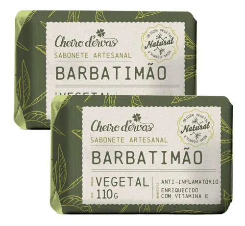 Sabonete De Barbatimão 2 X 110g - Cheiro D'ervas
