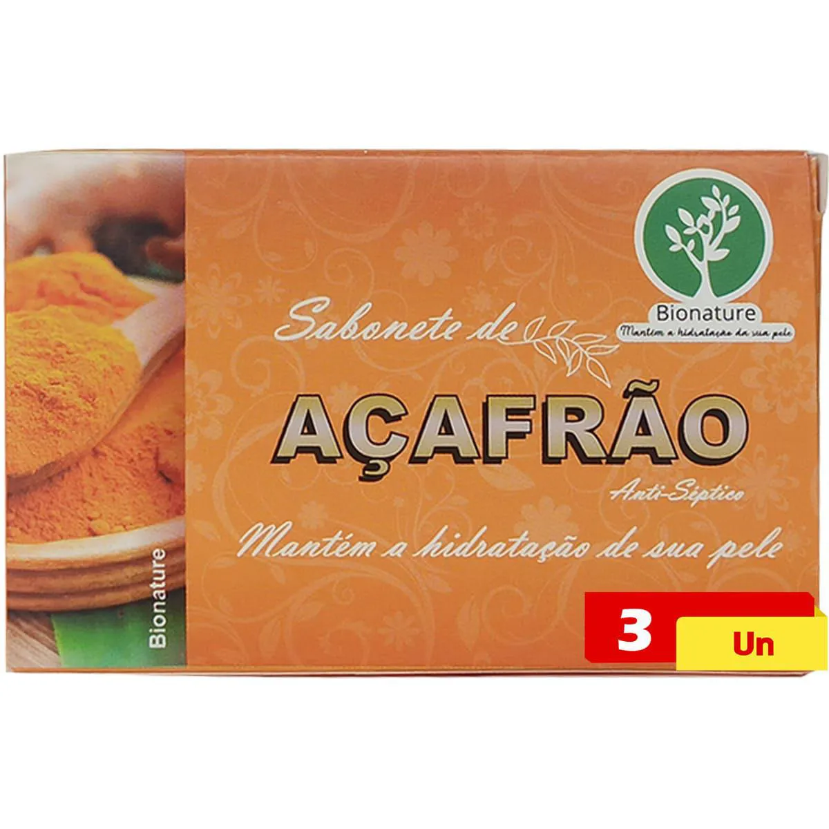 Sabonete de Açafrão 3 X 110g Bionature