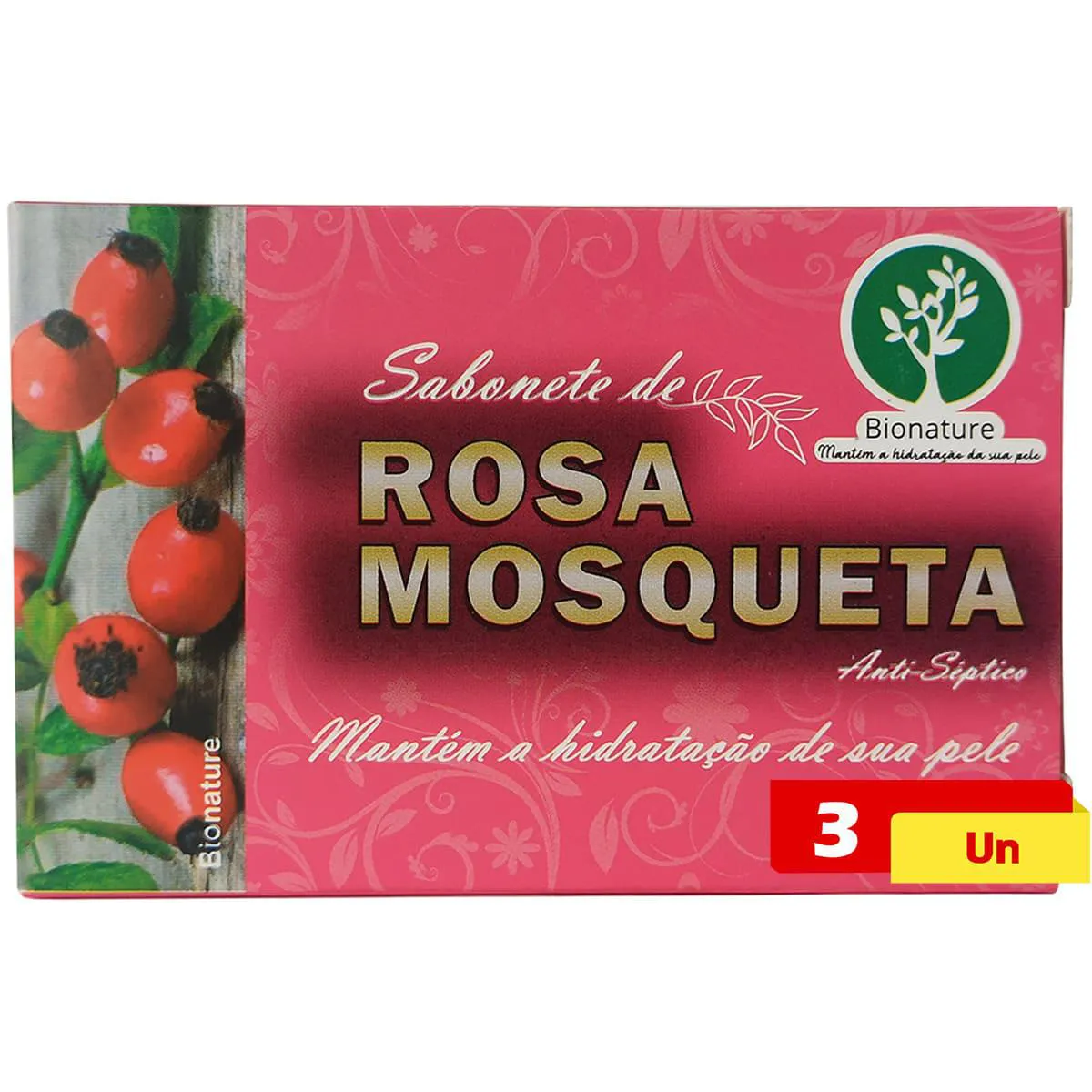 Sabonete de Rosa Mosqueta 3 X 110g Bionature