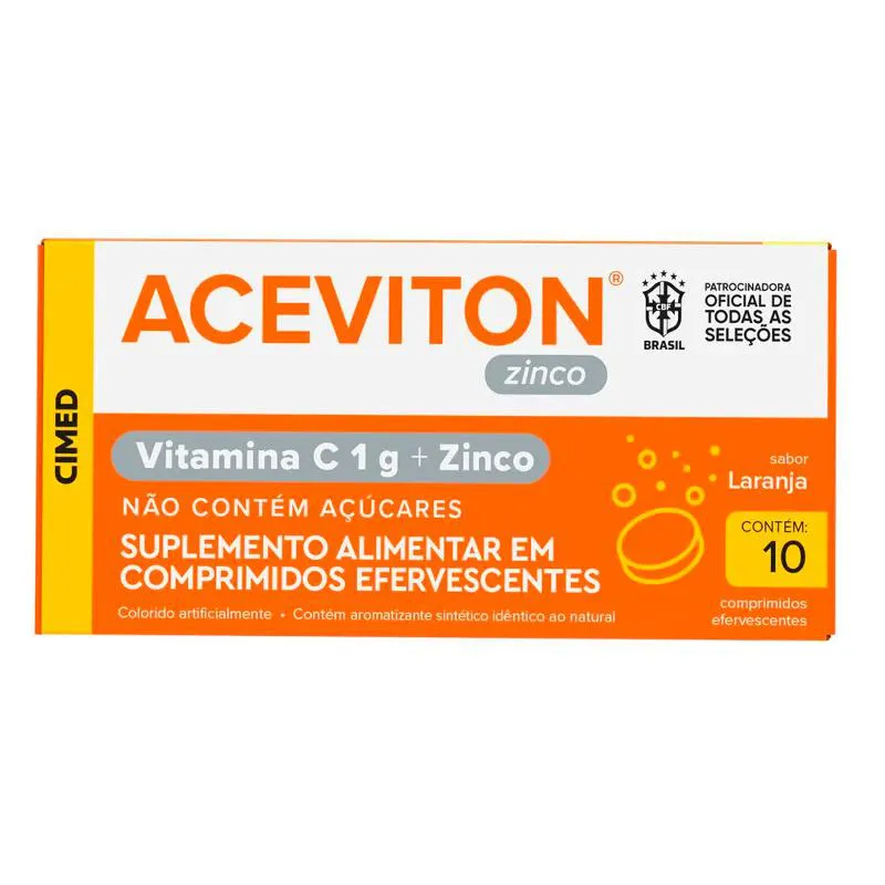 Suplemento Alimentar Aceviton Zinco 10 comprimidos - Cimed