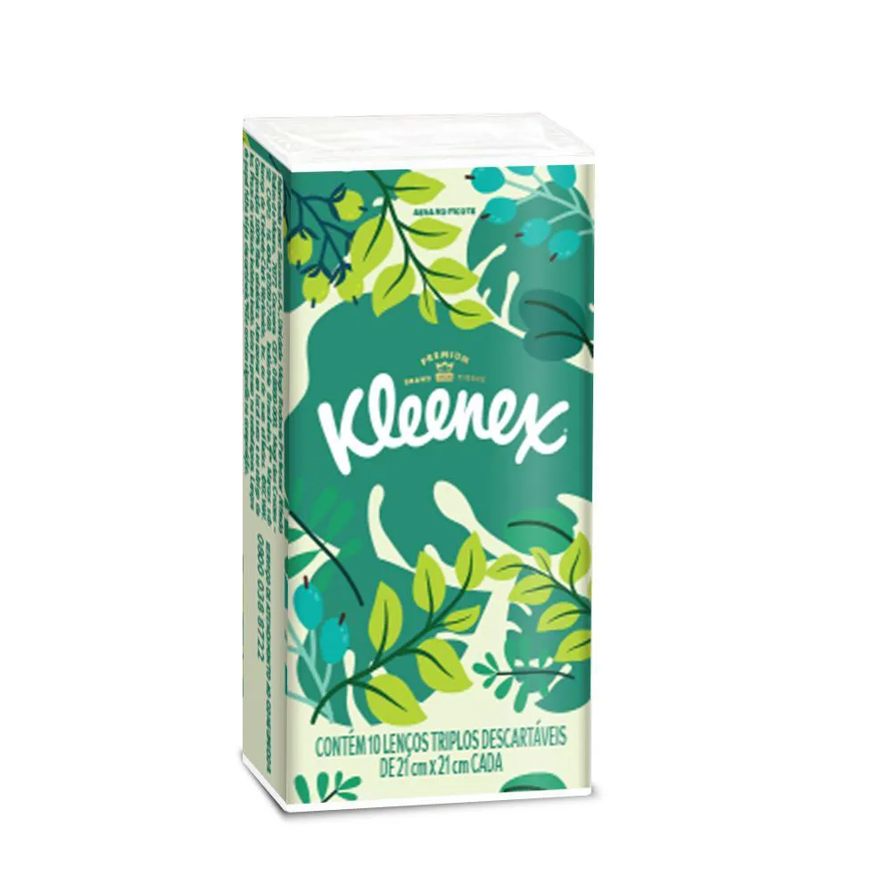 Lenço de Papel Kleenex 10 unidades